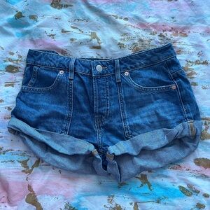 Free people denim shorts!
